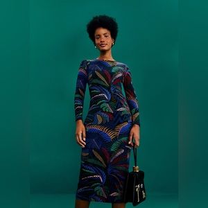 Farm Rio Amazonia Night Midi dress